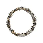 Krans Gnosjö Konstsmide Svart Metall 50 cm LED Frost