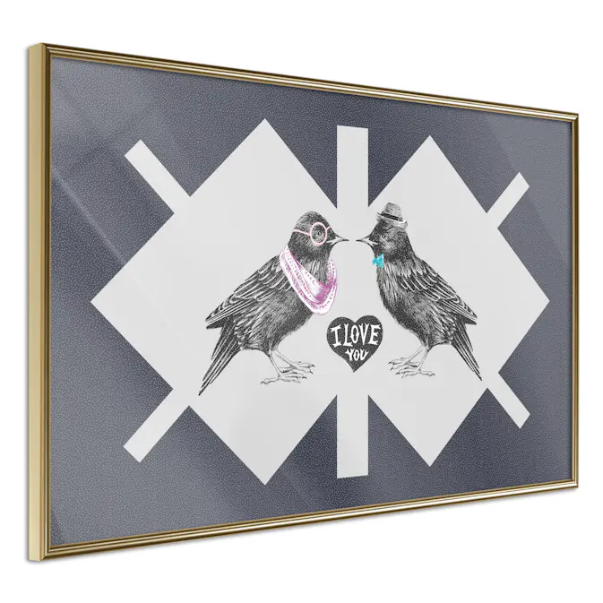 Poster Artgeist Affisch Couple of Starlings