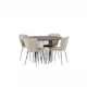 Matgrupp furniture/fashion Stone Ø120 cm med 4 Limhamn Light Stolar