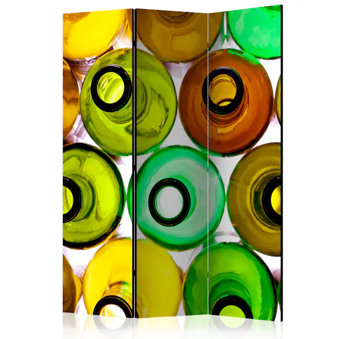 Rumsavdelare Skärmvägg Arkiio Bottles Background 135x172 cm