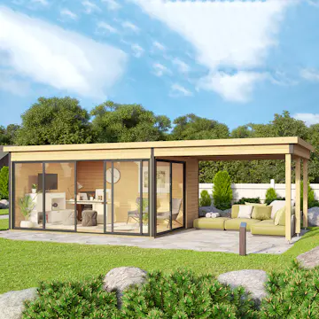 Fristående Uterum Landskap Stråla med Uteplats 23,1 kvm