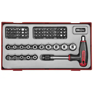 Bitsskruvmejselsats 62 delar Teng Tools TTTHQ62