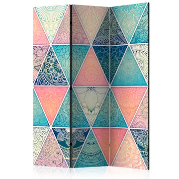 Rumsavdelare Skärmvägg Arkiio Oriental Triangles 135x172 cm