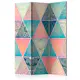 Rumsavdelare Skärmvägg Arkiio Oriental Triangles 135x172 cm