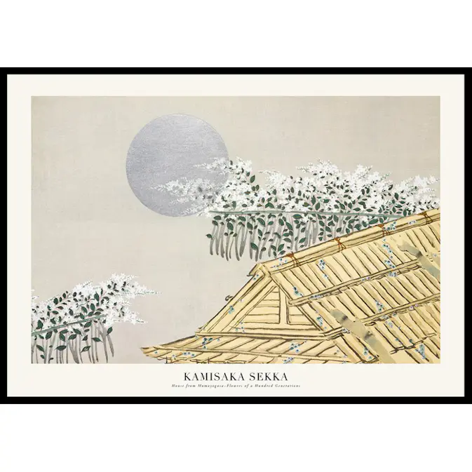 Poster Gallerix House From Momoyogusa–Flowers Of A Hundred Generations By Kamisaka Sekka