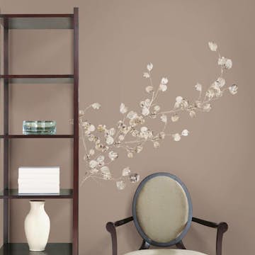 Väggdekor RoomMates Silver Dollar Branch