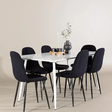 Matgrupp Venture Home Silar 180 med 6 st Polar Stolar Teddy