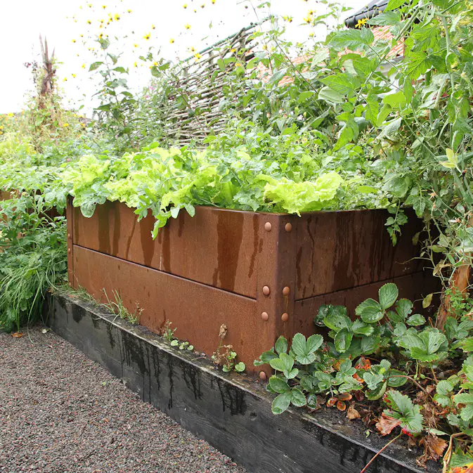 Odlingslåda Flexigarden Cortenplåt 2 mm 800x1200x400 mm