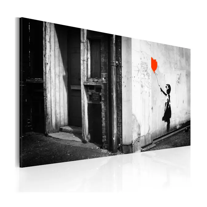 Tavla Arkiio Girl With Balloon Banksy 60x40