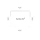 Stuga Palmako Serena 13,4 m² Set 1 Slide (inv. 12,6 m²)