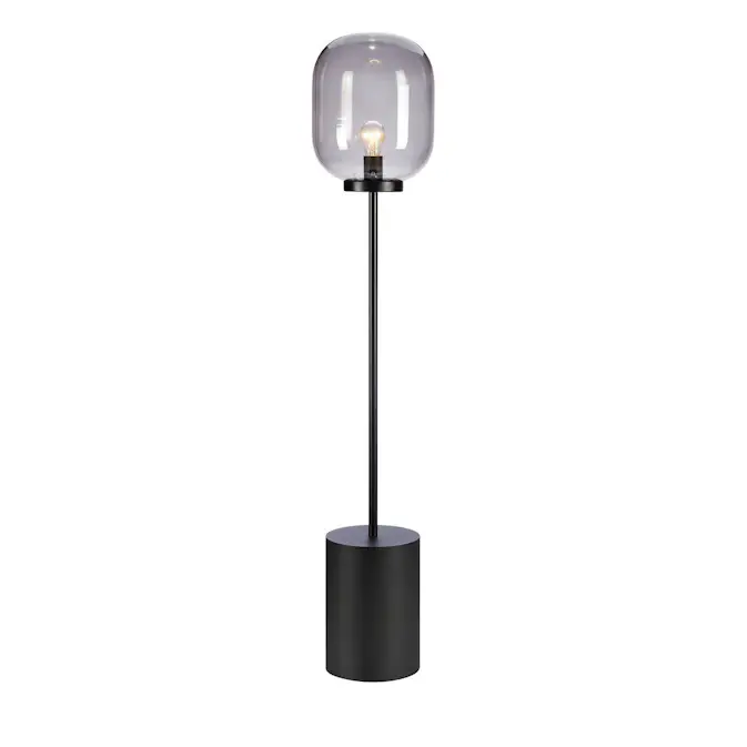 Golvlampa Markslöjd Brooklyn 1L Svart/Rökfärgad