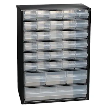 Sortimentskåp C9-34 Svart Raaco