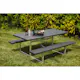 Picknickbord Hortus Nonwood Antracit Galvaniserad Ram Hel