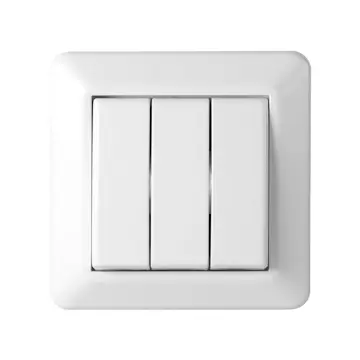 Strömbrytare Elko 3x1-Pol För infällt montage RS Renvit