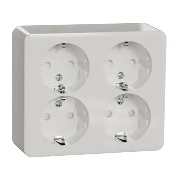 Vägguttag Schneider Electric Exxact 4-vägs