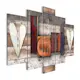 Tavla Arkiio Enchanted Cottage 5 delar 225x100