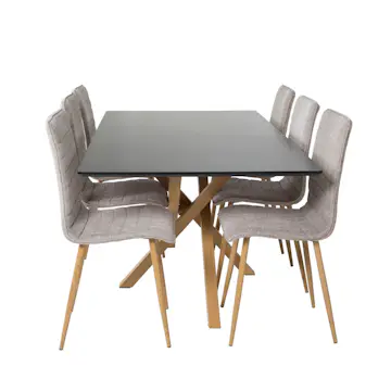 Matgrupp Venture Home Piazza med 6st Windu Stolar