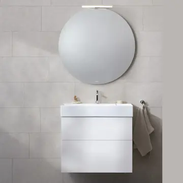 Möbelpaket Miller Badrum New York med Edge Tvättställ och Spegelskåp