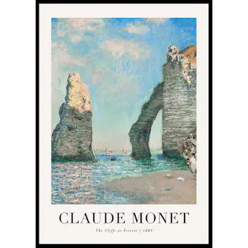 Poster Gallerix The Cliffs At Etretat 1885 By Claude Monet