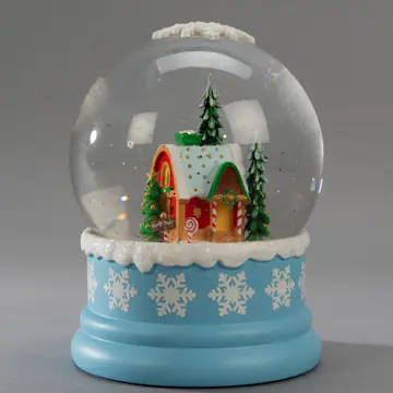 Snöglob Gnosjö Konstsmide Vattenfylld lykta Nordpolen LED