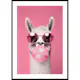 Poster Gallerix Llama With Bubble Gum