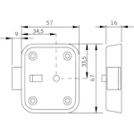 Skåplås ASSA ABLOY 420