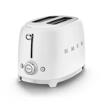 Brödrost Smeg TSF01WHMEU Mattvit med Extra Breda Fack