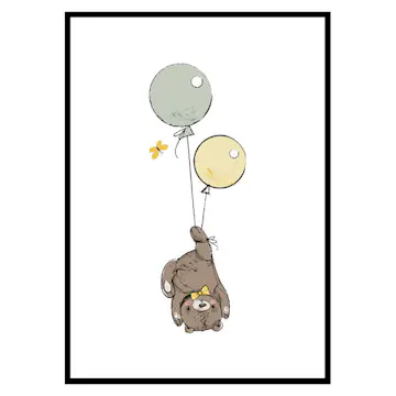 Poster Gallerix Animals And Balloons No3