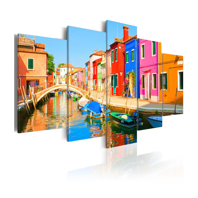 Tavla Arkiio Waterfront In Rainbow Colors