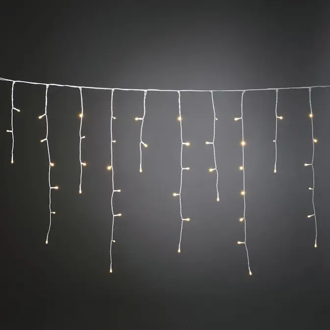 IstappsSlinga Gnosjö Konstsmide 80 Varmvita LED Frostad