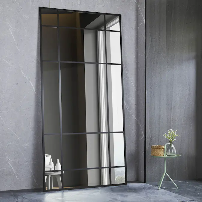 Hallspegel Lyfco Rektangulär Svart