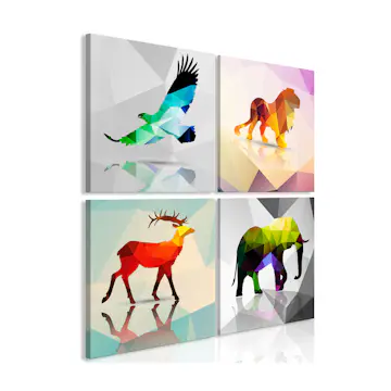 Tavla Arkiio Colourful Animals 4 delar