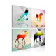 Tavla Arkiio Colourful Animals 4 delar