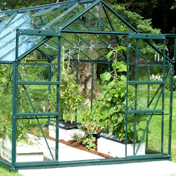 Dubbeldörrar Vitavia till växthus Sirius/Uranus Grön