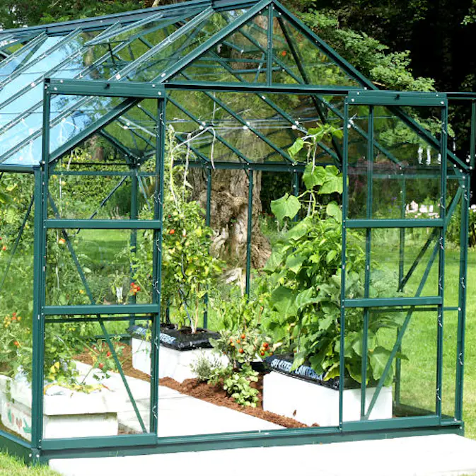 Dubbeldörrar Vitavia till växthus Sirius/Uranus Grön