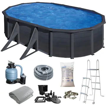 Poolpaket Swim & Fun Basic Pool Oval