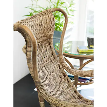 Loungeset Hillerstorp Praktö Fåtölj med Fotpall och Utebord