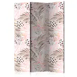 Rumsavdelare Skärmvägg Arkiio Pink Palm Leaves 135x172 cm