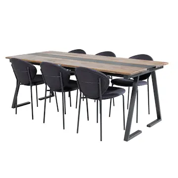 Matgrupp Venture Home Jane med 6 Valor Stolar