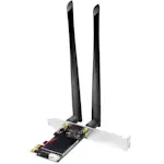 Trådlöst Nätverkskort LogiLink PCI Express Wi-Fi 6E AX5400 + BT 5.2 för Hemelektronik