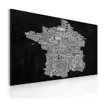 Tavla Arkiio Text Map Of France On The Blackboard