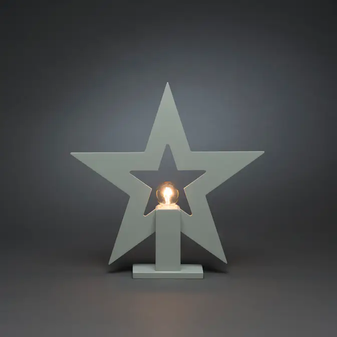 Adventsstjärna Gnosjö Konstsmide Stående Trä E14