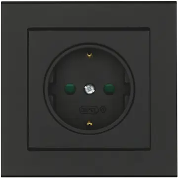 Vägguttag Malmbergs Optima 1-V Mj med Skruvanslutning