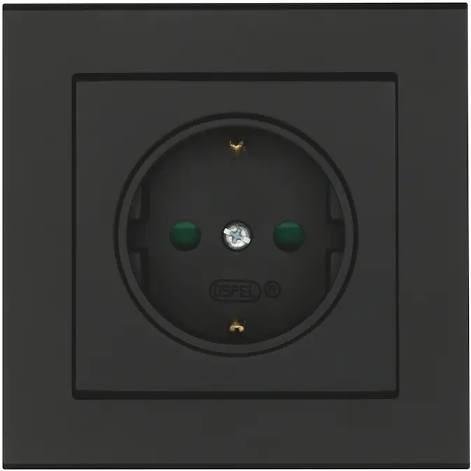 Vägguttag Malmbergs Optima 1-V Mj med Skruvanslutning