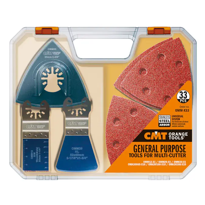 Multiverktyg CMT Orange Tools Slip & Sågset 33 delar
