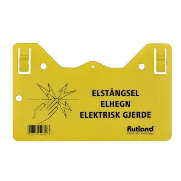 Varningsskylt Willab med tryck på båda sidor