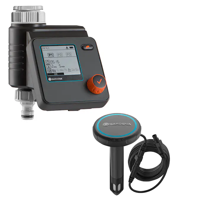 Bevattningsdator Gardena Select Set med Sensor