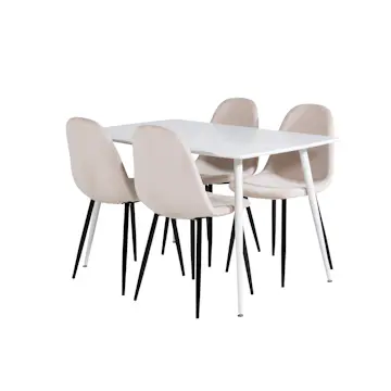 Matgrupp Venture Home Pobbie med 4 Pobbie Stolar Sammet