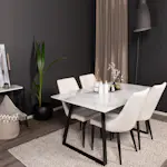 Matgrupp Venture Home Estelle med 4st Leone Stolar