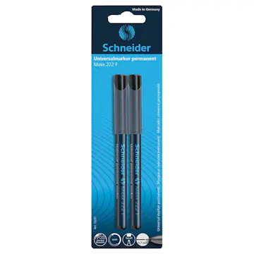 Märkpenna Schneider Maxx 222 Svart 2-Pack